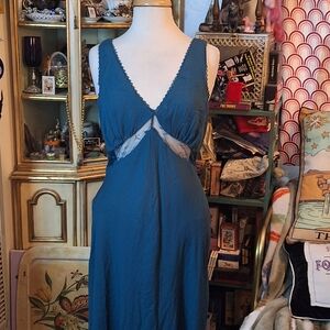 Elegant Teal Sleeveless Dress Wild Fable Medium